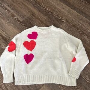 Lou & Grey Hearts Crew Neck Sweater